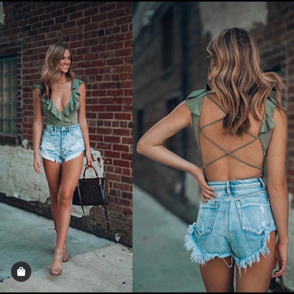 Olive Green Bodysuit